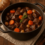 Boeuf bourguignon maison façon grand-mère : mijoté tendre et savoureux