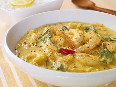 Curry de crevettes