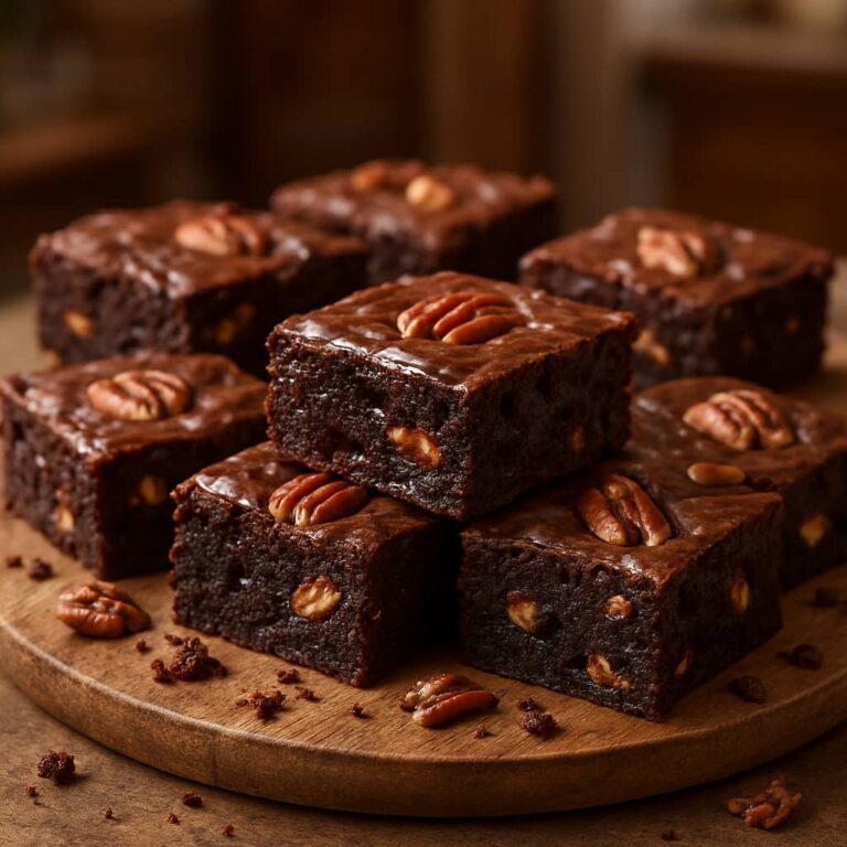 Brownie sans gluten au chocolat noir et noix de pécan : moelleux et gourmand